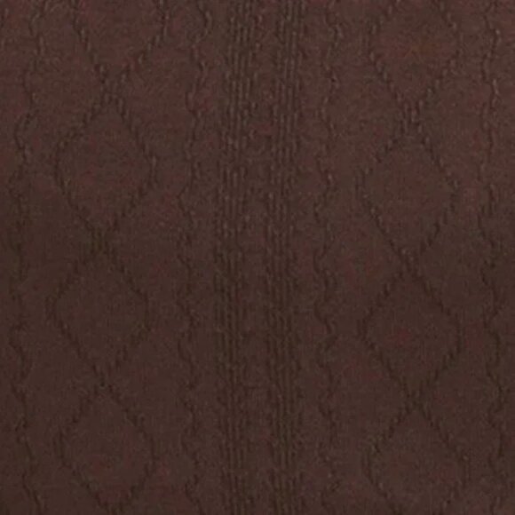 JoyLab Women S Seamless Cable Knit 7/8 Leggings Dark Brown Medium - Picture 2 of 7